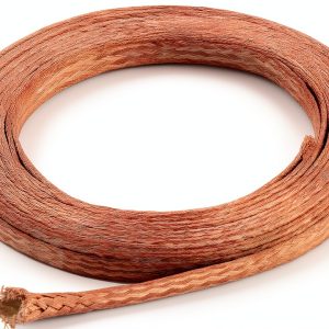 BENECREAT 13ft 9mm Flat Braided Copper Wire 1mm Thick Noise Reducing-0