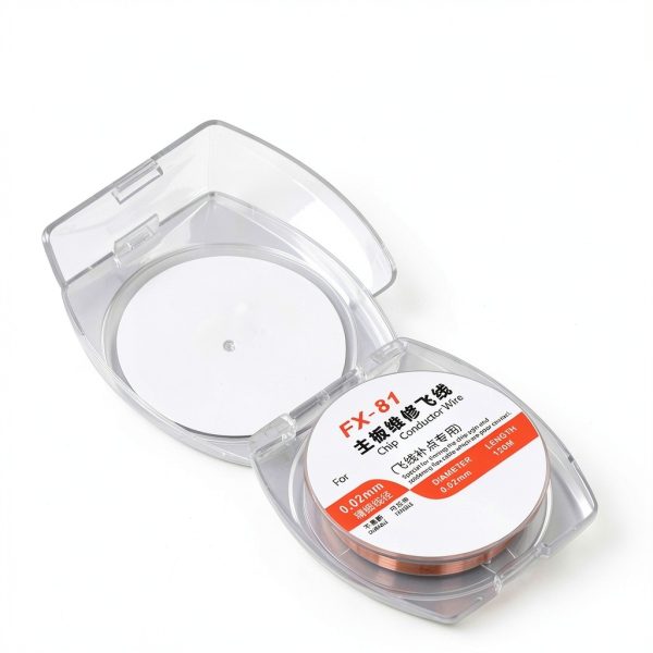 Kadimendium 1Pcs Enameled Wire, Copper, 30 AWG, FX81-002, Silver, PCB Repair, Transformer, Motors, Speakers, Hard Drives, Mobile Phones, Computers, Laptops-3