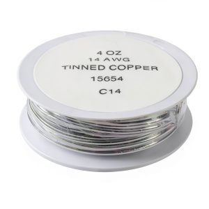 14 Gauge Solderable Tinned Copper Wire 4oz Spool by Rainbow Art Glass-0