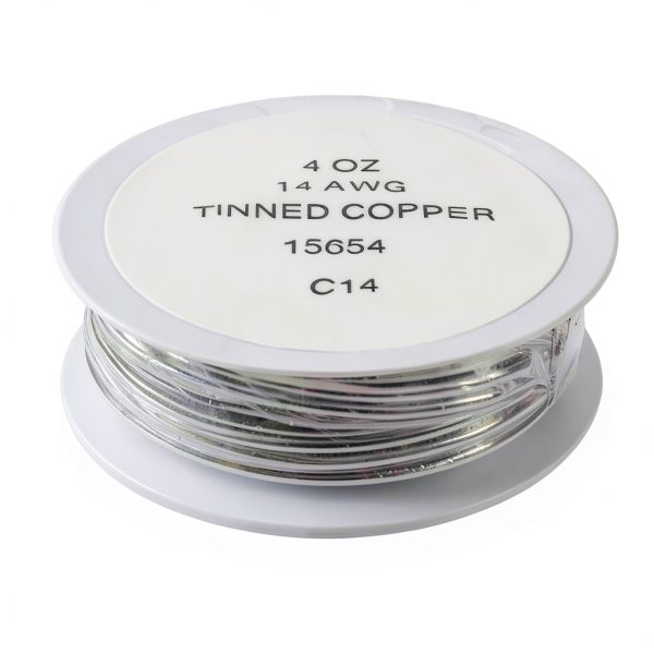 14 Gauge Solderable Tinned Copper Wire 4oz Spool by Rainbow Art Glass-0